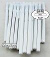 Colored Slim Pen -White Body, Cap and Accent- Blanks - 50pkg Colored Slim Pen -White Body, Cap and Accent- Blanks - 50pkg