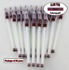 Apprise Pens - Plastic Body with Burgundy Accents -Blanks- 50pkg Apprise Pens - Plastic Body with Burgundy Accents -Blanks- 50pkg