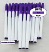 Slim Pen -White Body and Purple Accents- Blanks - 50pkg Slim Pen -White Body and Purple Accents- Blanks - 50pkg