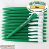 Personalized Colored Clip Pen, Green Body White Clip 12 pkg Personalized Colored Clip Pen, Green Body White Clip 12 pkg