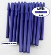 Colored Slim Pen -Blue Body, Cap and Accent- Blanks - 50pkg Colored Slim Pen -Blue Body, Cap and Accent- Blanks - 50pkg
