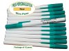 Personalized - Slim Pens - White Body with Teal Cap, Black Ink Personalized - Slim Pens - White Body with Teal Cap, Black Ink