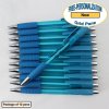 Personalized Grid Pen, Light Blue Body and Accents 12 pkg Personalized Grid Pen, Light Blue Body and Accents 12 pkg