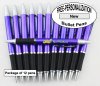 Bullet Pen, Purple body, Elegant tip, 12pkg - Custom Image Bullet Pen, Purple body, Elegant tip, 12pkg - Custom Image