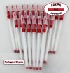 Apprise Pens - Plastic Body with Red Accents - Blanks - 50pkg Apprise Pens - Plastic Body with Red Accents - Blanks - 50pkg